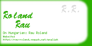 roland rau business card